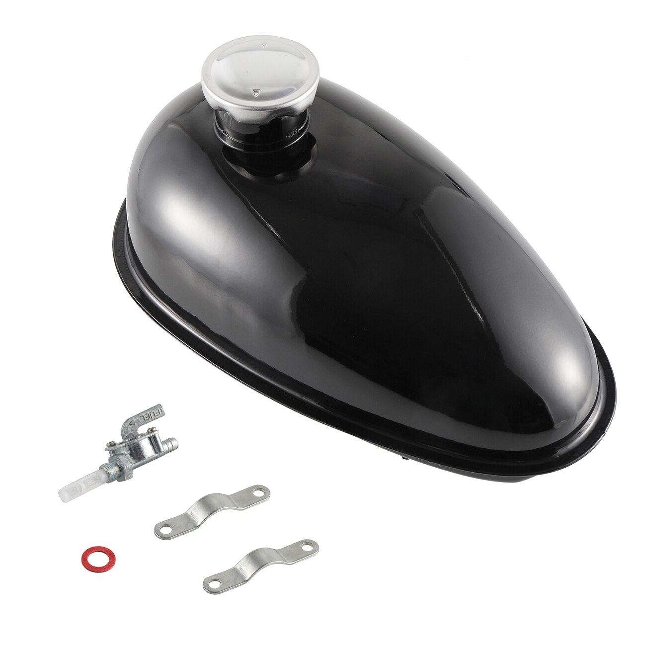 Motorized Bicycle Petcock 3L Fuel Gas Tank Cap For 80cc 60cc 66cc 49cc Engine