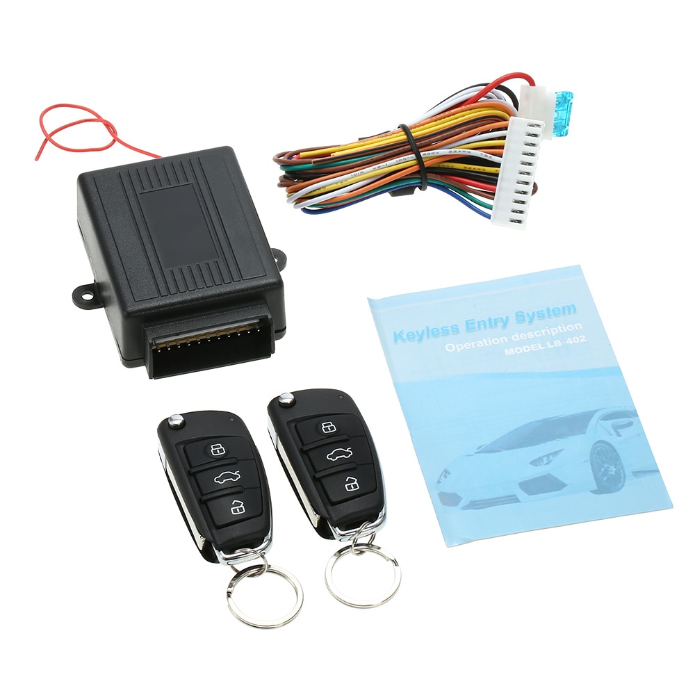 Universal Auto Türschloss Keyless Entry System w/Stamm Release Taste Remote Zentrale Steuerung Box Kit