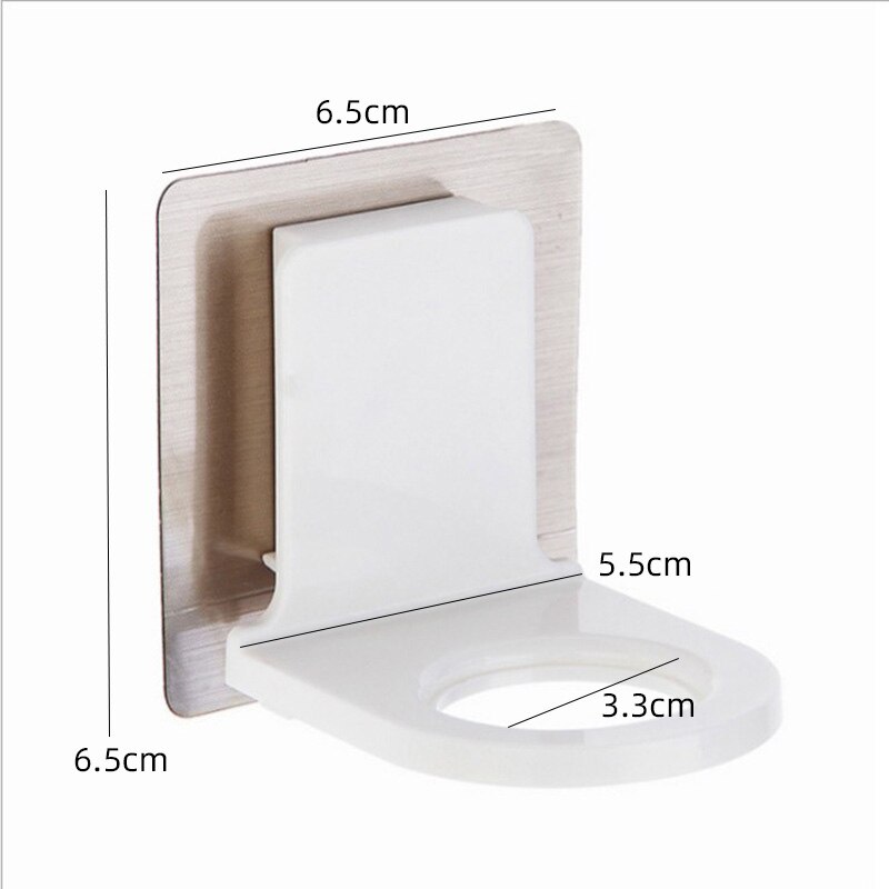 Plast veggfeste såpe sjampo dusj gel dispenser flaskeholder krok henger oppheng bad kjøkken arrangør uten bor: Default Title