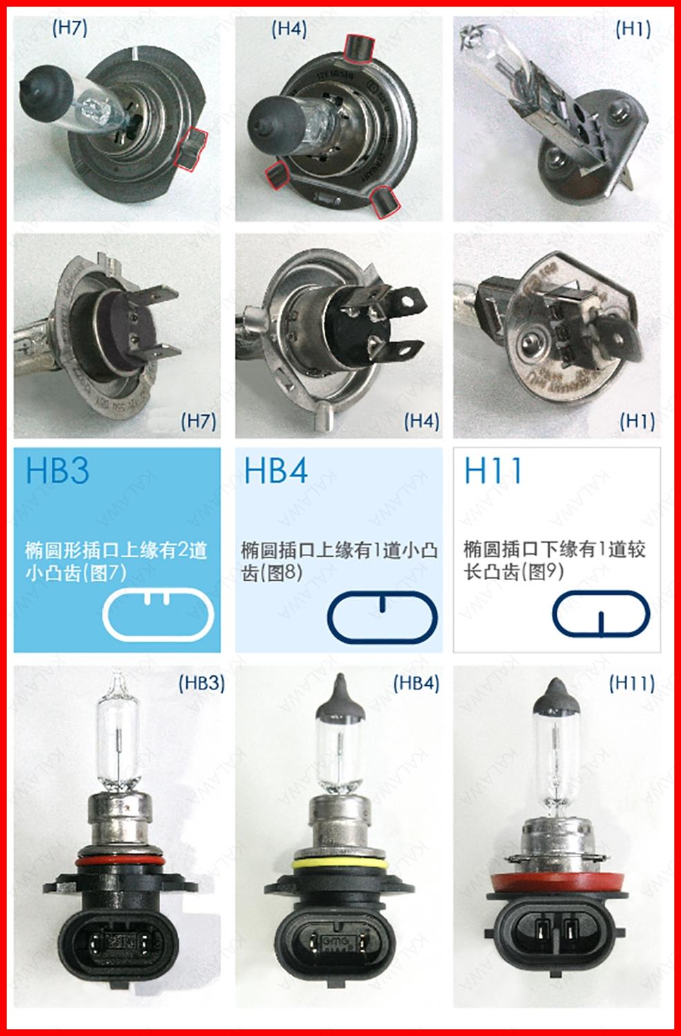 Bombilla halógena para coche, faros antiniebla HID LED, H1 H3 H4 H7 H8 H9 H11 9005 9006 9012 880 881 H15, 55W 100W, 2 uds.
