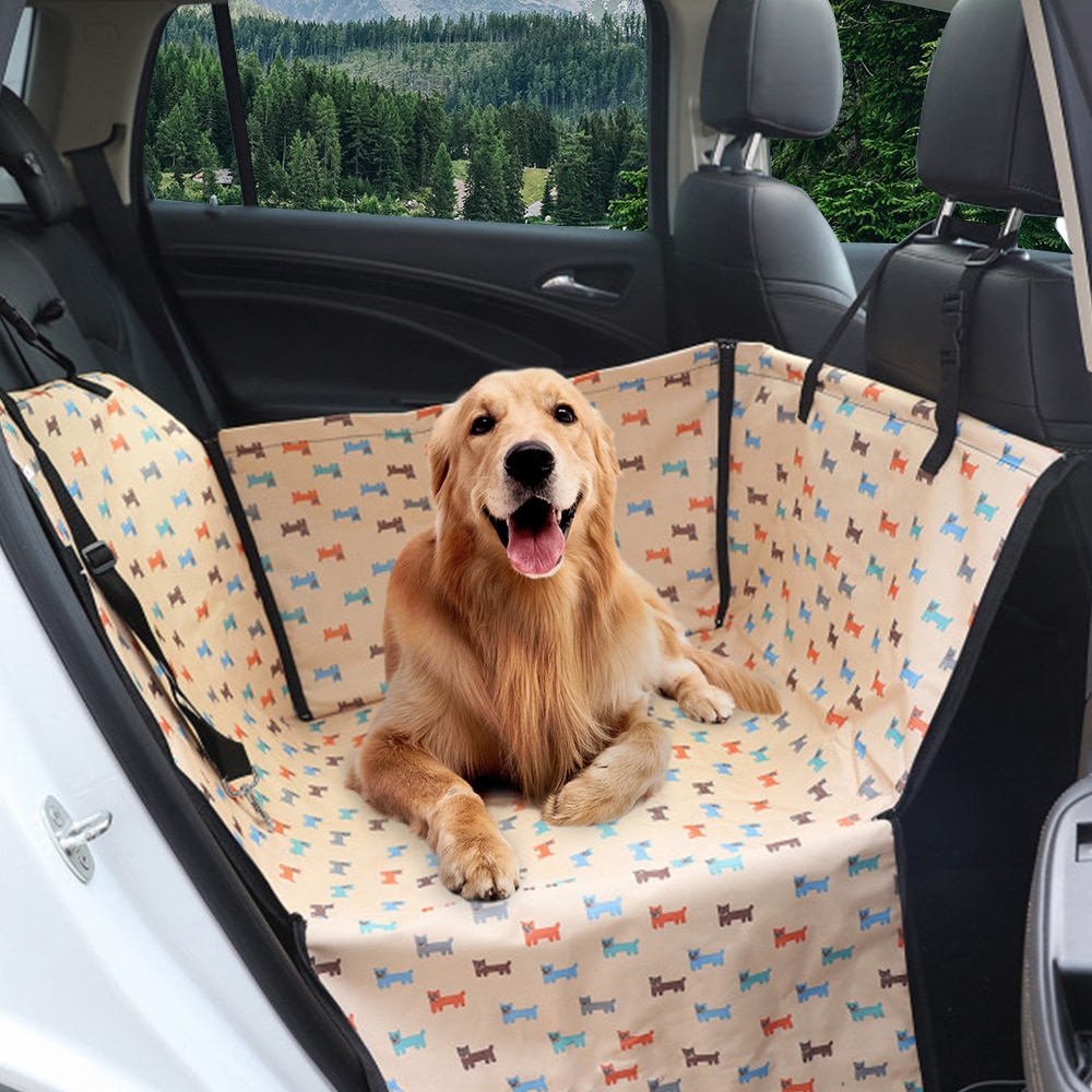Pet Carrier Dog Car Back Seat Carrier Cover Waterproof Basket Safety Travelling Mesh Hanging Bags Dogs Seat Bag Basket