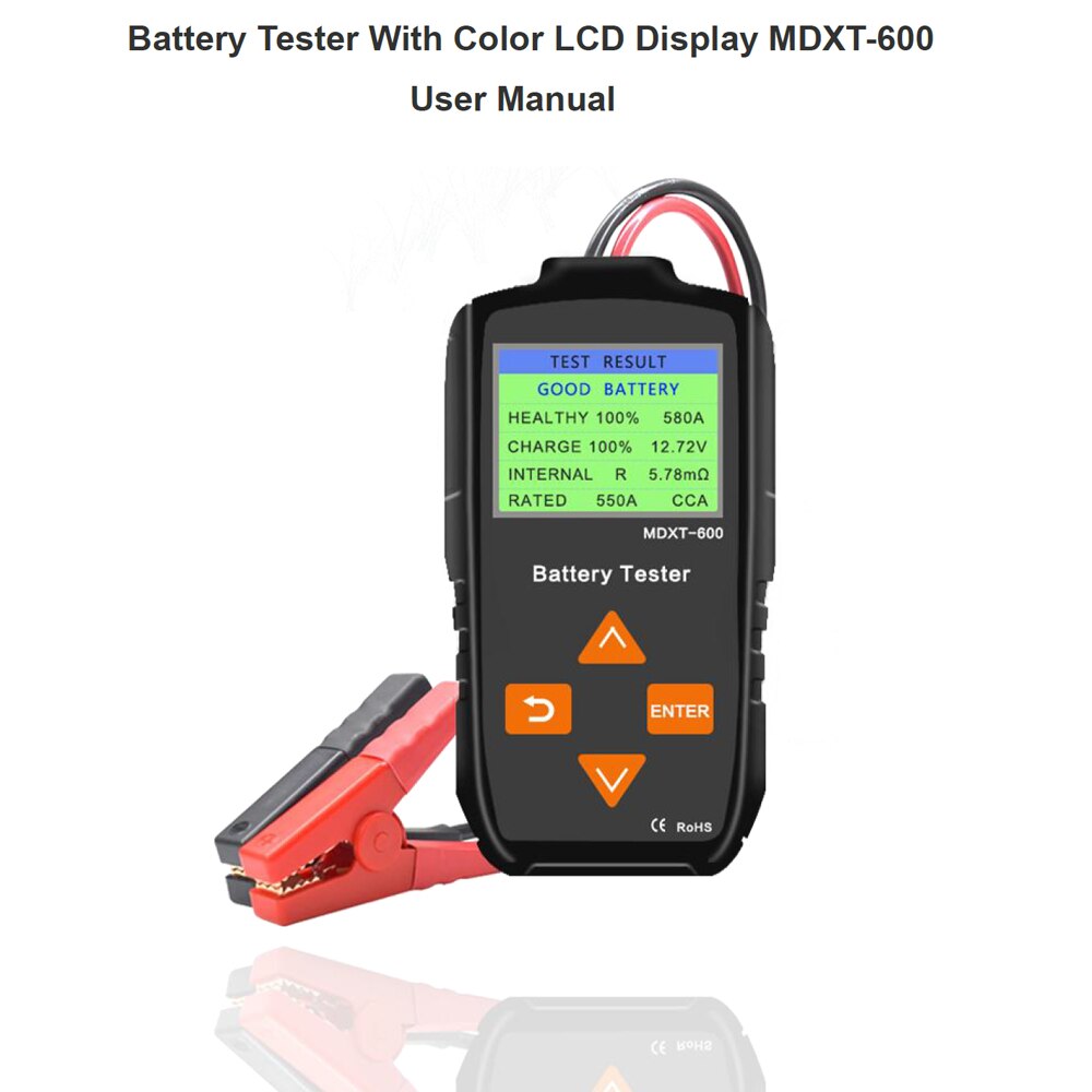 Automotive Car Battery Tester 12.0V 24V Battery System Analyzer Truck Motorcycle Battery Tester Digital Car System Analyzer