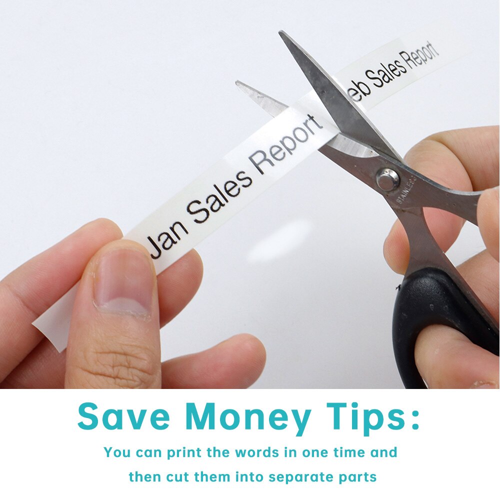 Absonic 20PK 12mm XR12WE Label Tape Compatible for CASIO XR-12WE Black on White Raplace for Casio KL-60 KL-60SR Label Makers