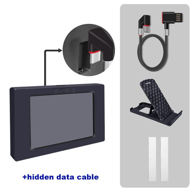 3.5 Inch Ips Secundaire Screen Monitor Voor Computer Cpu Ram Gpu Hdd Datum Monitoring Display: with cable A