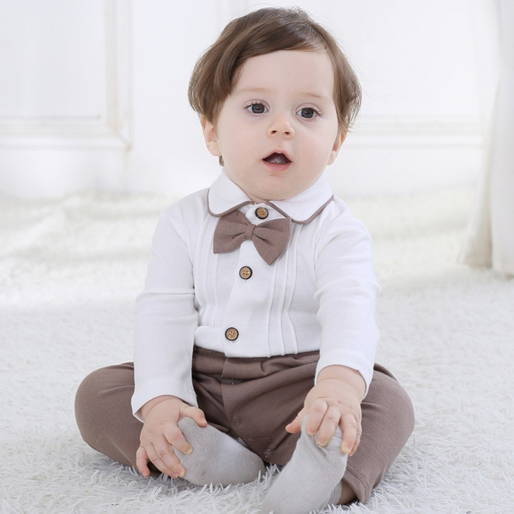 Bebé niño Caballero Romper Chaleco de esmoquin mono conjunto Formal