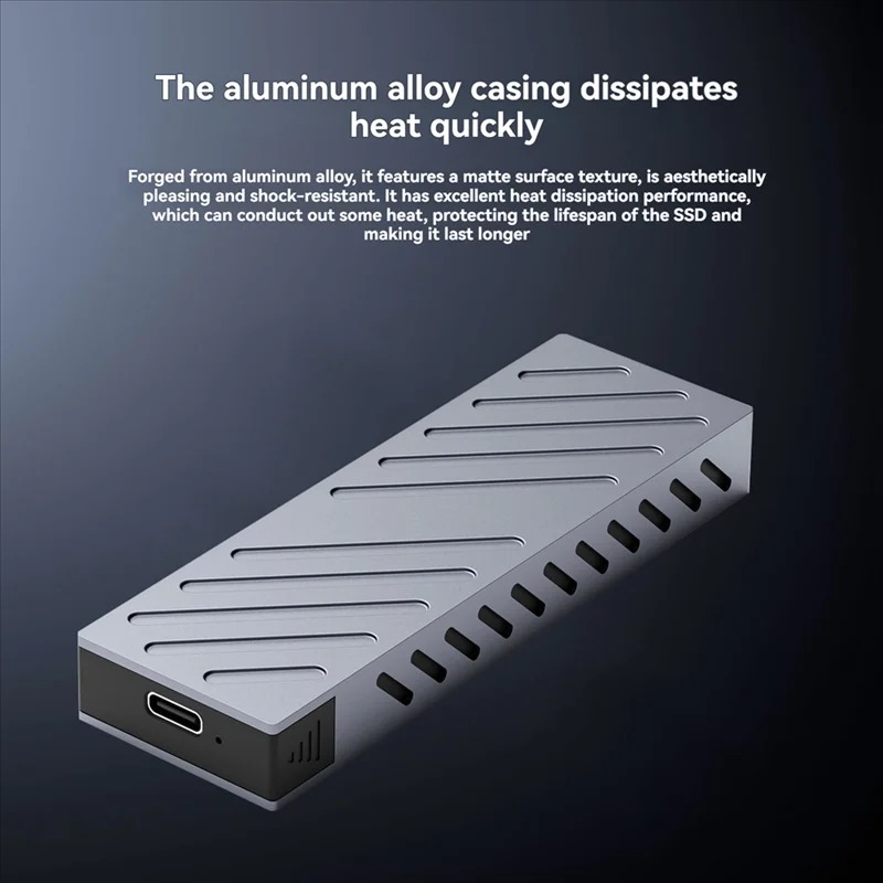 M.2 SSD Case 10Gbps M.2 SATA/NVMe Dual Protocol SSD Adapter SSD To USB 3.1 External Enclosure for NVME PCIE NGFF SATA RGB Box