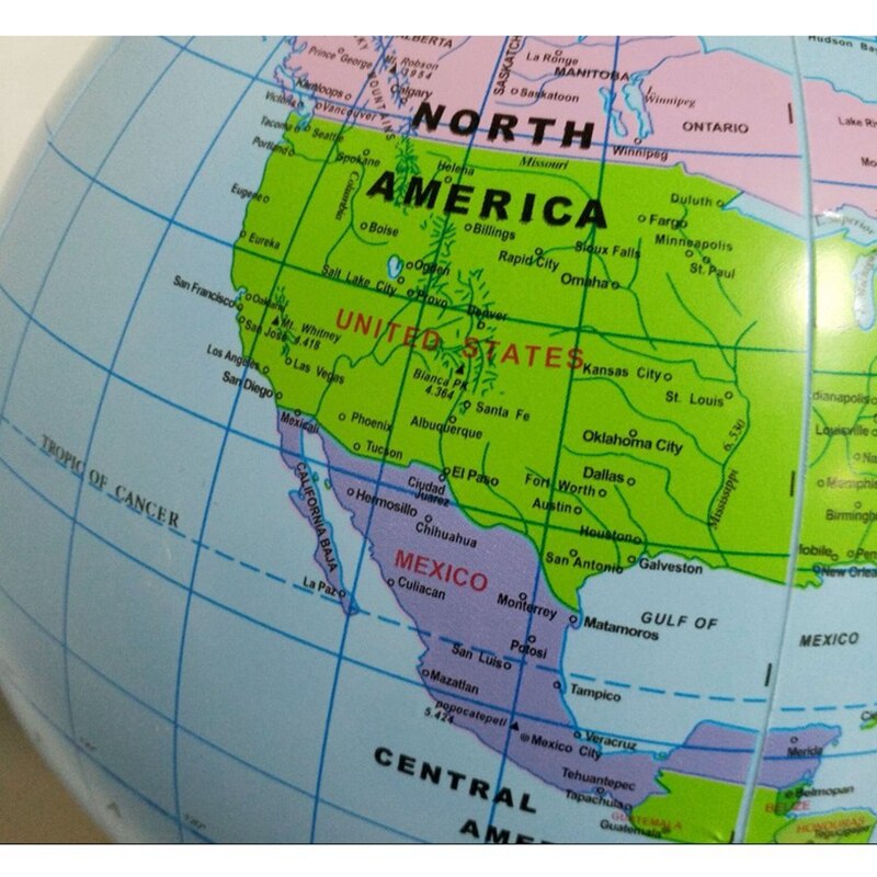 Home Decoratie Bal 30Cm Opblaasbare Blow Up Wereldbol Earth Kaart Aarde Bal Oceaan Kid Learning Geografie Speelgoed