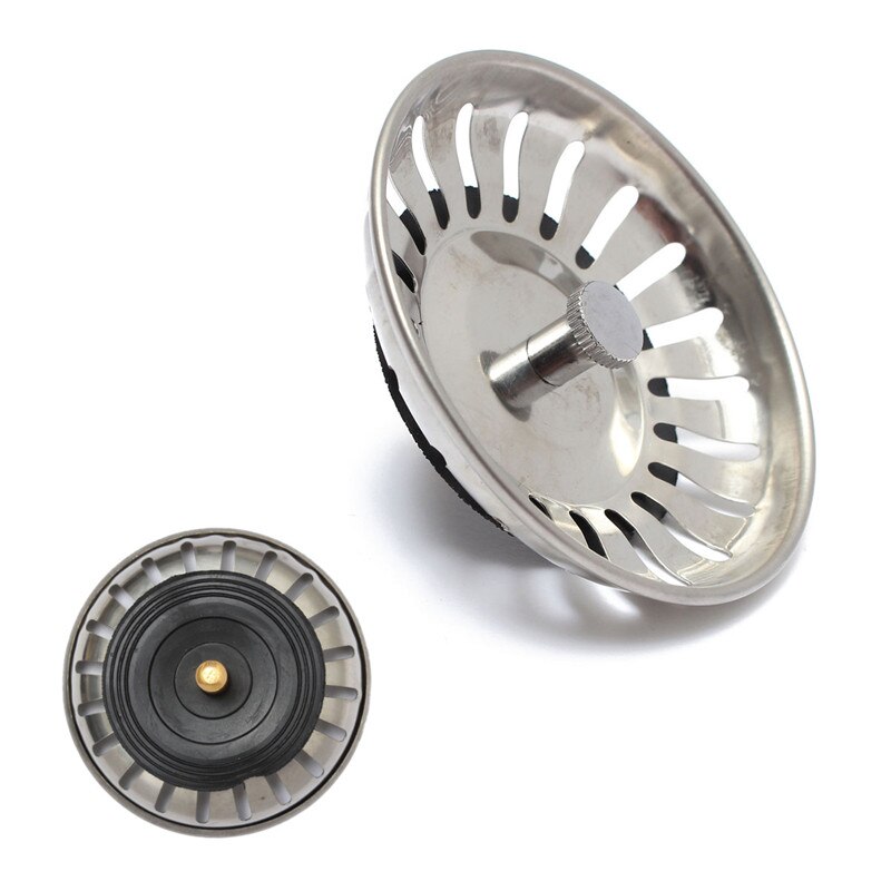 1Pcs Rvs Vervanging Zeef 79Mm Keuken Water Wastafel Spoelbak Afdruiprek Zeef Leach Mand Afval Plug Stopper Filter