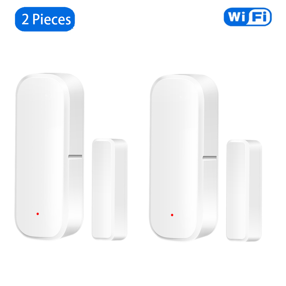 Tuya WiFi Raamdeursensor Draadloze deurdetector Alarmen Smart Life APP Afstandsbediening Werk met Alexa Google Home Smart Home: YELLOW