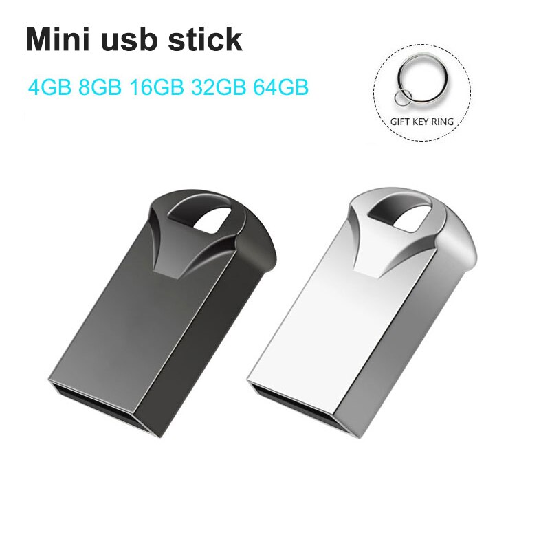Draagbare Mini Metalen Cle Usb Pen Drive 4 Gb 8 Gb 16 Gb 32 Gb 64 Gb 128 Gb Usb flash Drive Flash Geheugenkaart Usb Stick Driver Pendrive