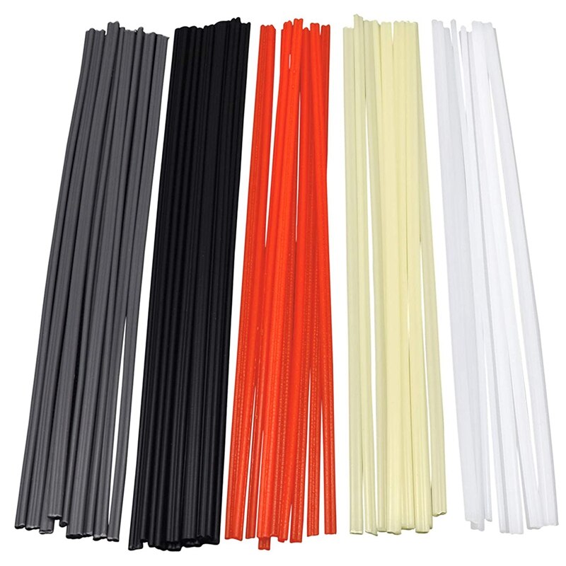 50 Stuks Plastic Lassen Staven-Pp/Pvc/Pe Plastic Lasser Staven Voor Air Tools 10 Inch (Elke Kleur 10 Stuks)