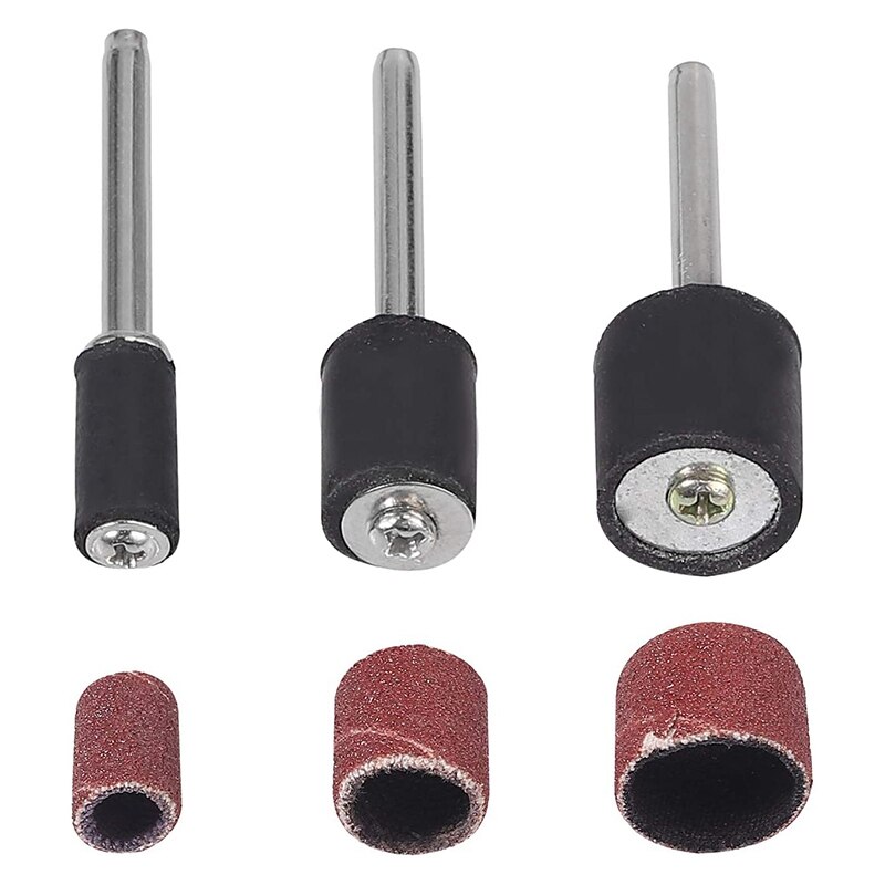 Ensemble de ponceuses à tambour pour Proxxon Dremel, outil rotatif, polissage, ponçage, nettoyage, détartrage, manucure, 376 pièces
