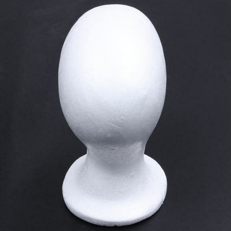 1pc -hoved model skum detailhandel 14.3 x 12.5cm tilbehør mannequin udskiftning