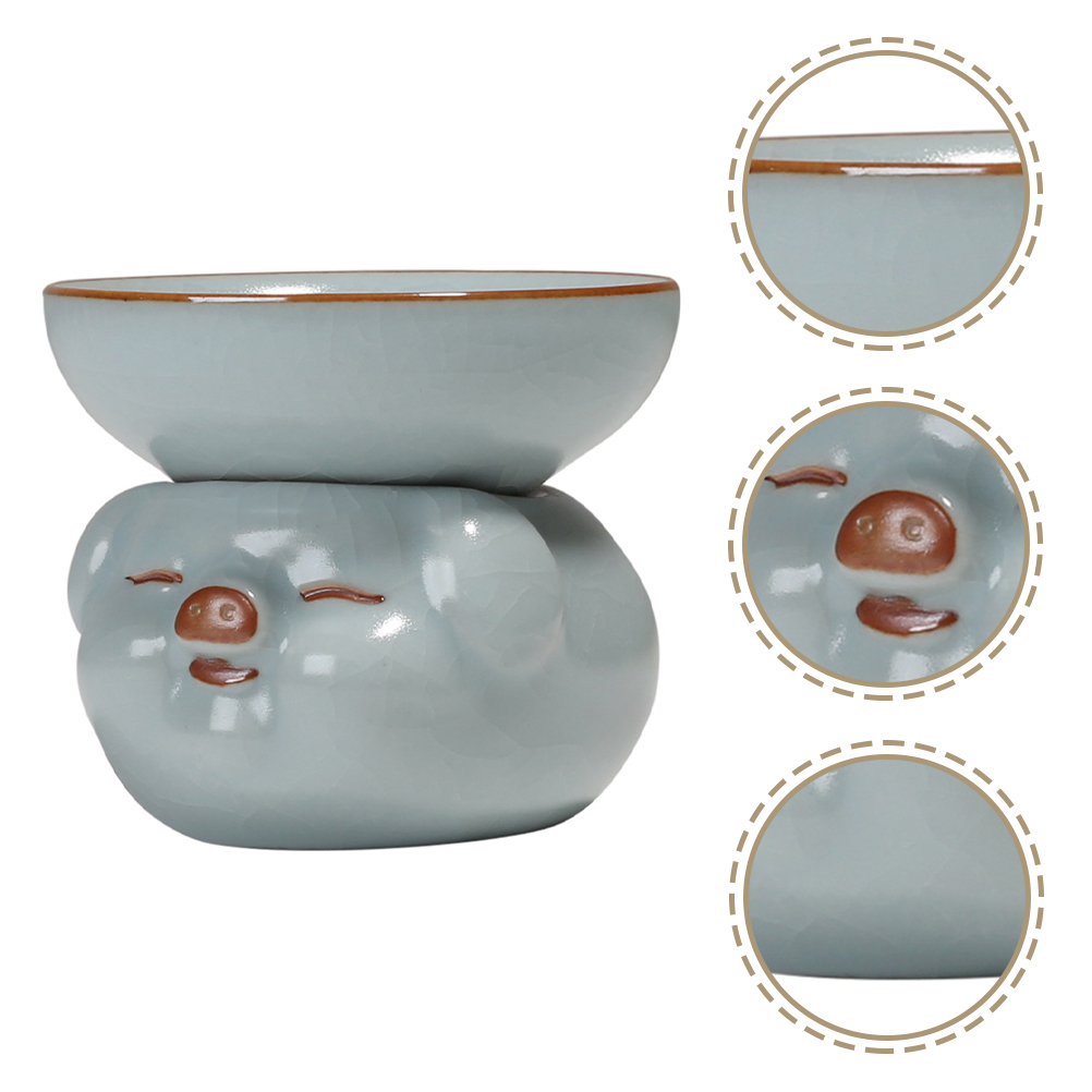 Tea Strainer Mesh Filter Ceramic Tea Leaf Filter Tea Residue Filter