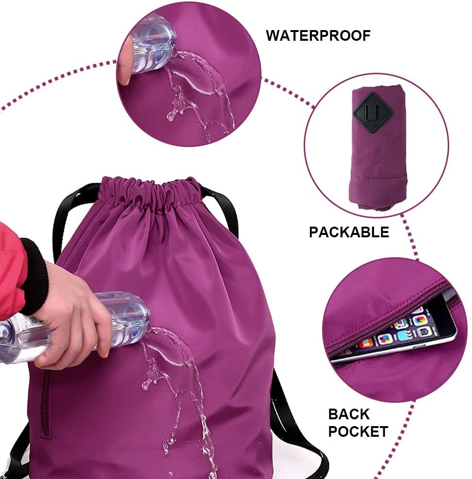 Sac à Cordon Étanche Personnalisable - Rangement Voyage Ou Maison - 3 Tailles Disponibles - 3