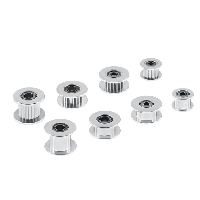 5 uds. De polea dentada para rueda dentada de aluminio GT2, 16/20 de rueda de diámetro interior, 3/5mm, ancho de dientes de engranaje de aluminio, 6/10mm, piezas de impresoras 3D para pieza Reprap