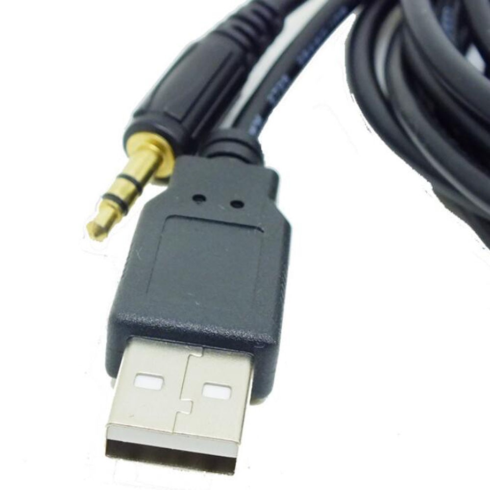 Auto AUX USB Adapter - 3.5mm Flush Mount - ABS - voor Peugeot, Citroen, Renault