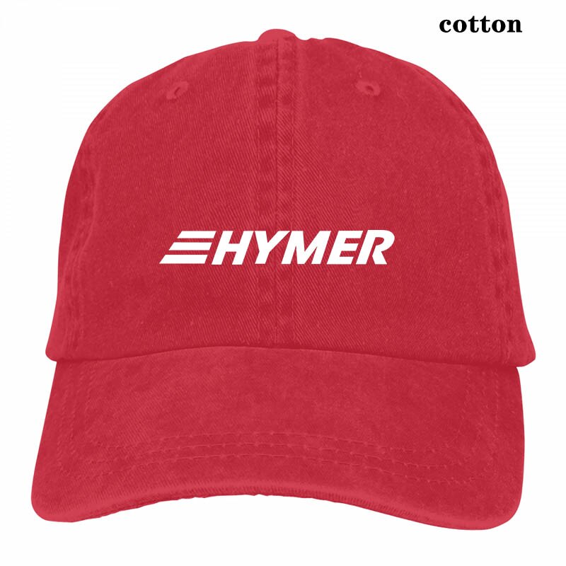 Hymer -sladies - Hymermobil Campervan motor-home mobile Baseball cap men women Trucker Hats adjustable cap: 3-Red