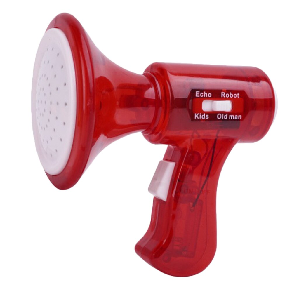 Multi Voice Changer Amplifier 4 Different Voices Toy Loudspeaker Speaker: Red