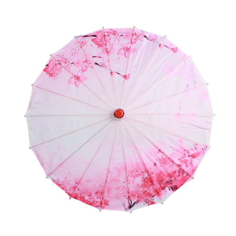 Vandtæt kinesisk klassisk parasol oliepapir malet parasol paraply kvindelig kunst solcreme gammel vind og regn paraply: A2