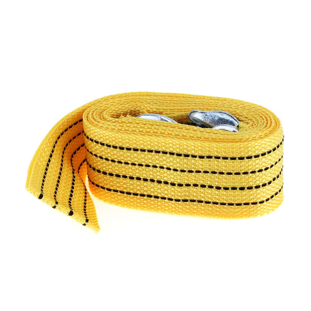 3 Tons 4 Meter Flsorescence Universal Car Tow Cable Towing Strap Rope with Hooks