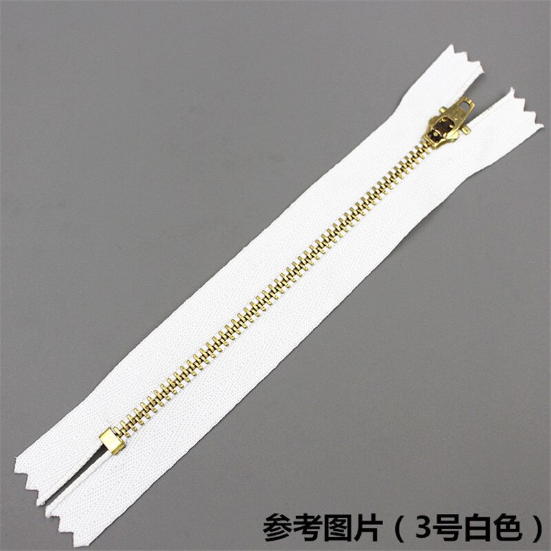 Rits accessoires jeans metaal koperen tanden mannen en vrouwen broek sluiting tas wit nr. . 3 anti-gesp rits accessoires
