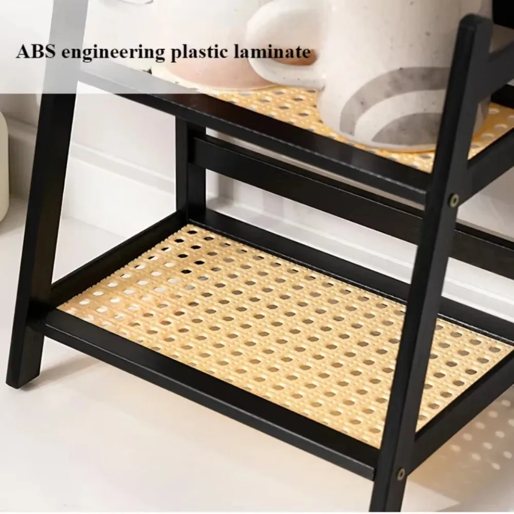 Bamboo Storage Rack Flower Pot Stand Kitchen Spice Caddy Shelf Desktop Cabinet Organizer Display Coffee Bar Counter Shelf