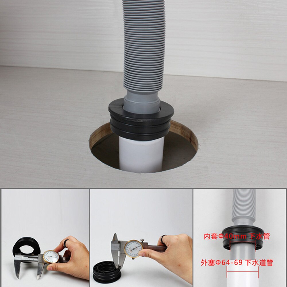 Talea Roach Plug Gebruik Voor Wasbak Afvoer Pijp Zwart Plug Cover Voorkomen Stank En Worm P0726C001