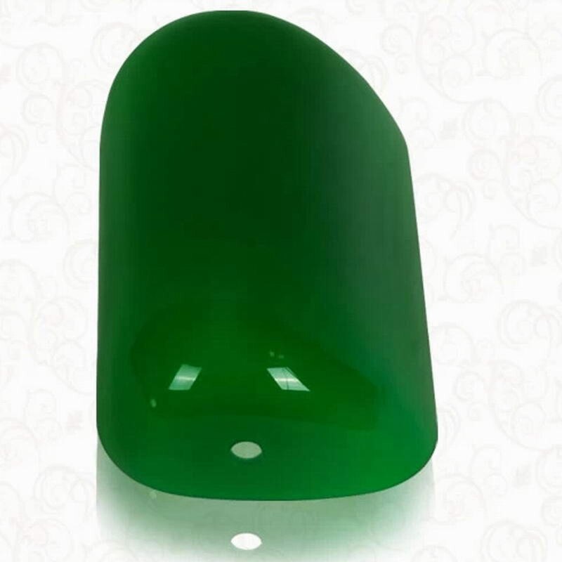 Groene Kleur Glas Bankier Lamp Cover/Bankers Lamp Glas Schaduw Lampenkap