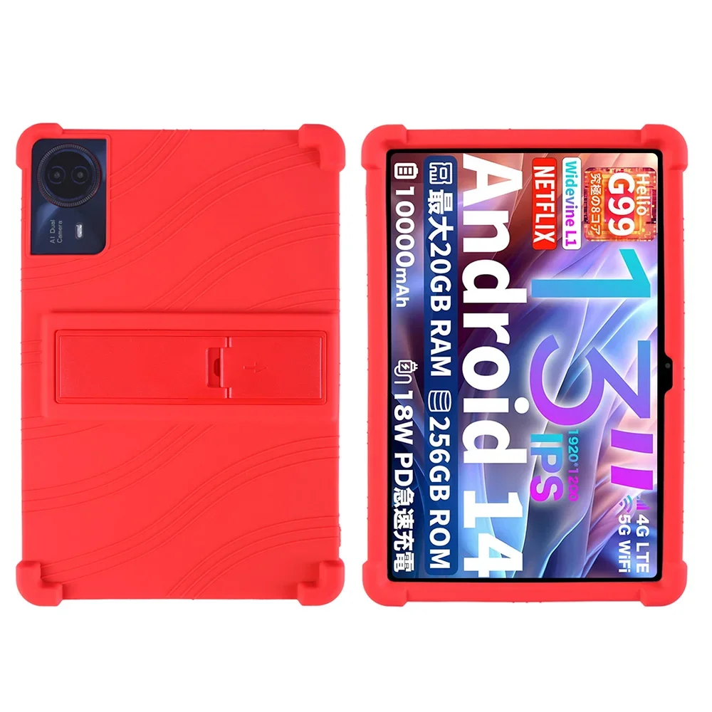 Teclast Tablet Case13-inch voor T65 Max Tablet Beschermhoes Houder Case Tablets Beugel: Rood