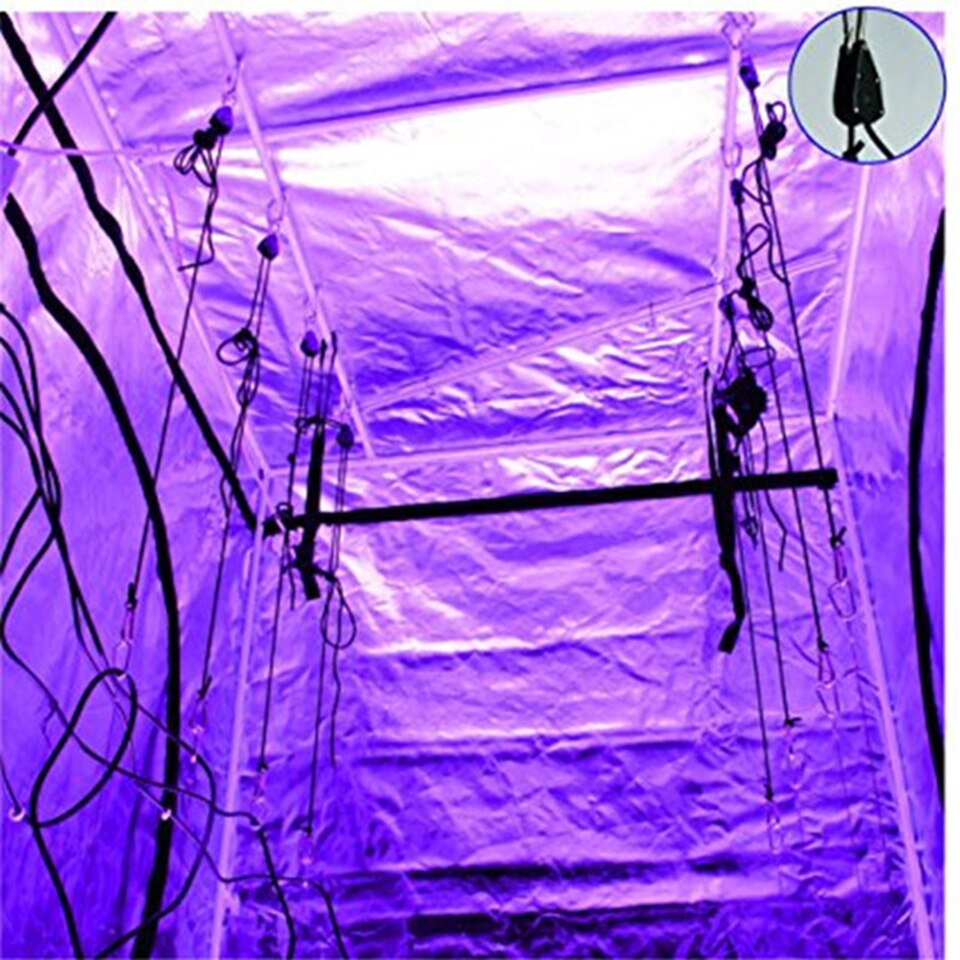 Plante vokse telt 1/8 tommer nylon reb skralde yoyo stærke bøjler til vokse telt værelse ventilator kulfilter vokse lys