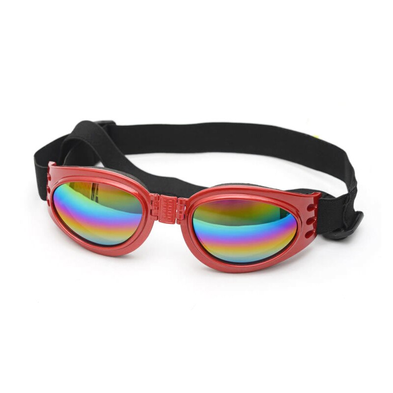 Gafas de sol de para perros de compañía, lentes de sol impermeables para perros pequeños, medianos y grandes, protección UV, accesorios para mascotas, 6 colores: red