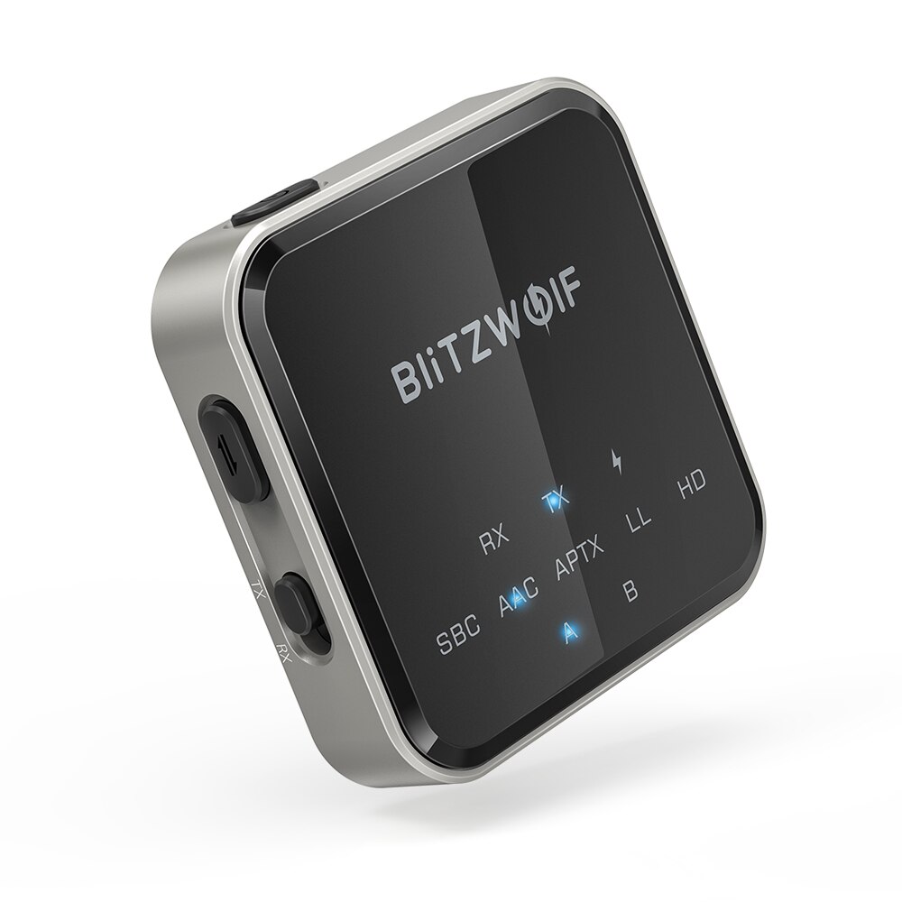 BlitzWolf BW-BL3 bluetooth-compatible Transmitter Receiver Adapter Wireless Remote 3.5mm Aux Audio Adapter For Car TV PC Speaker