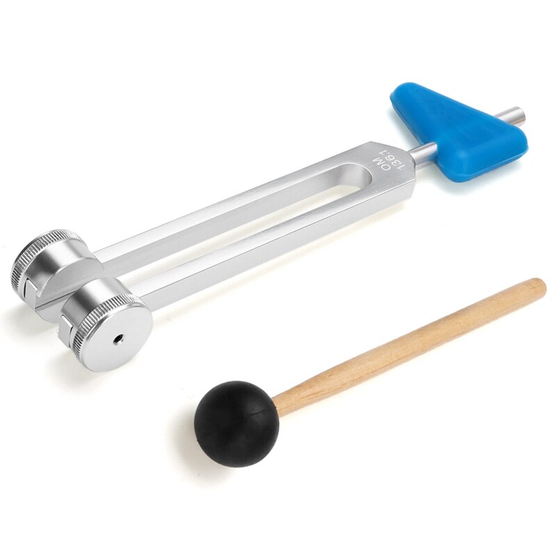Fourchette de réglage Musical en alliage d&#39;aluminium om136.1 hz, Kit d&#39;instruments pour la guérison du son, outils de Vibration sonore