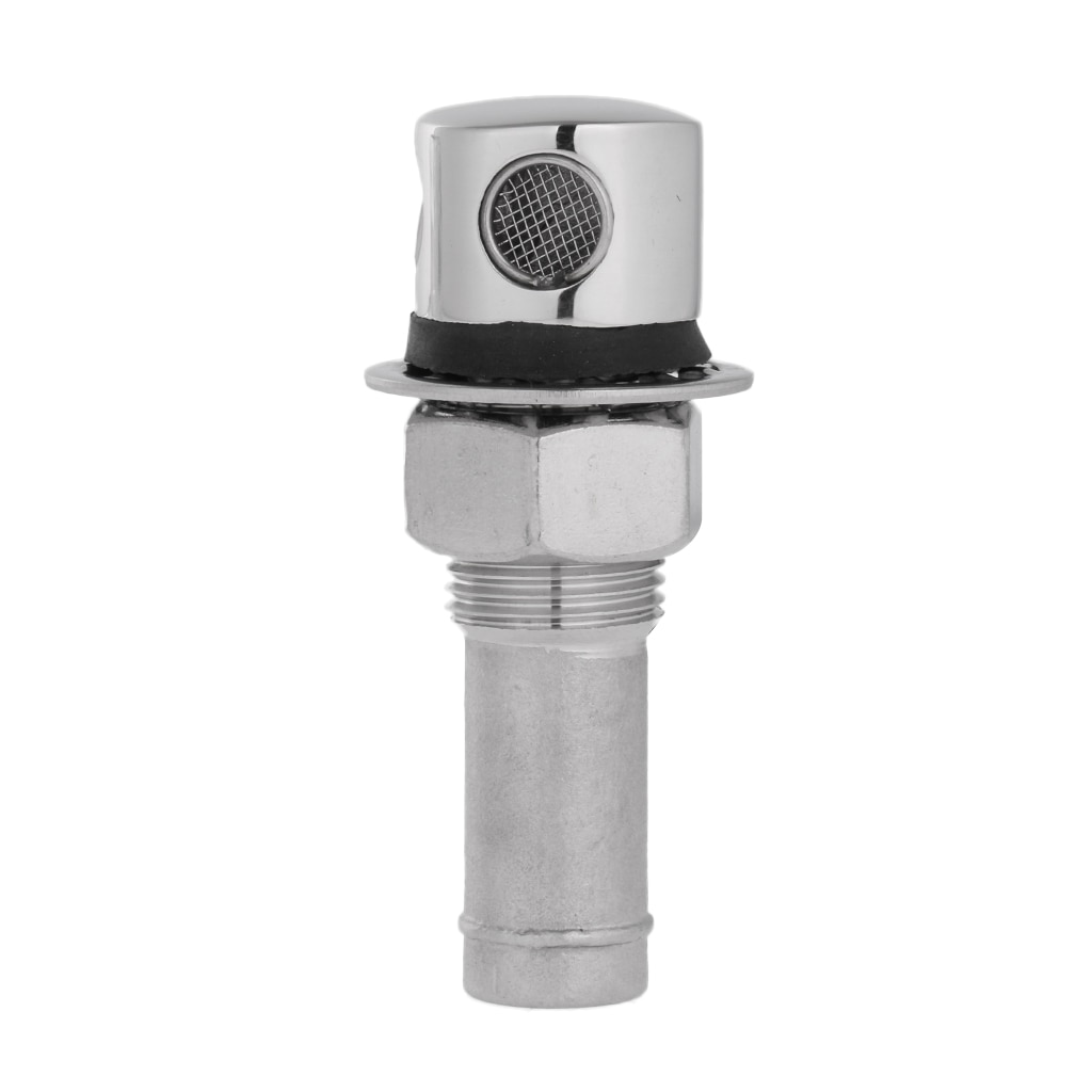 316 Stainless Steel Straight Fuel Breather Vent 3/5'' - Boat/ Car Gas Tank