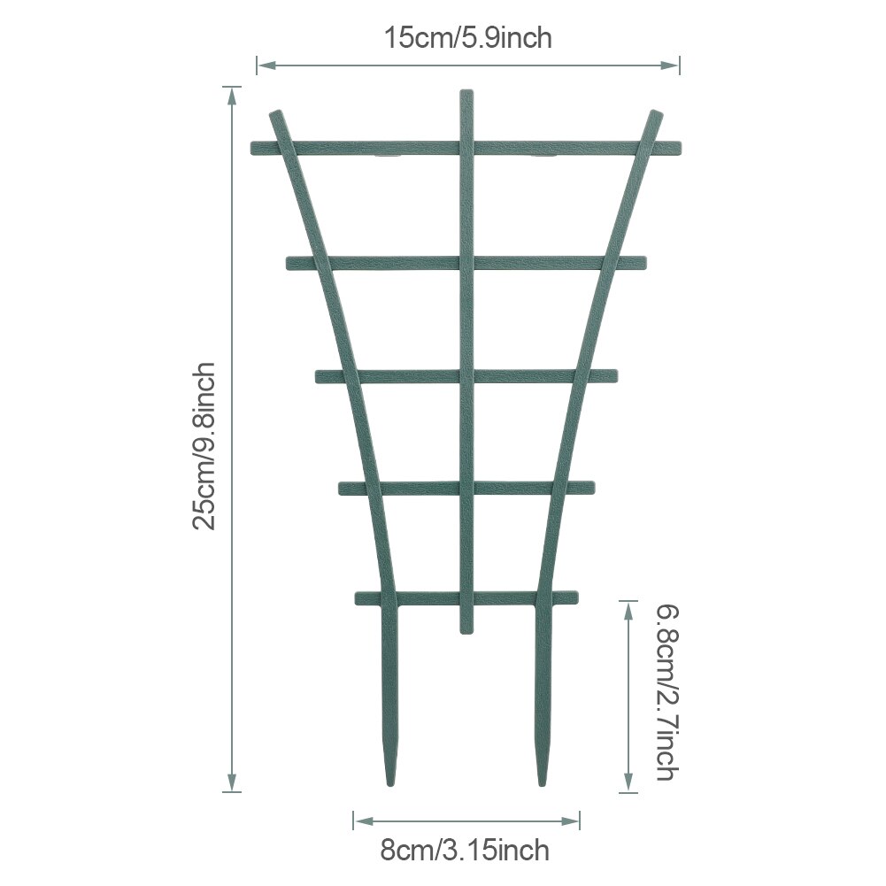 DIY Garden Plant Climbing Vegetables Trellis Plastic Mini Superimposed Potted Plant Support Garden Trellises for Potted Climbing: 2pcs Right angle