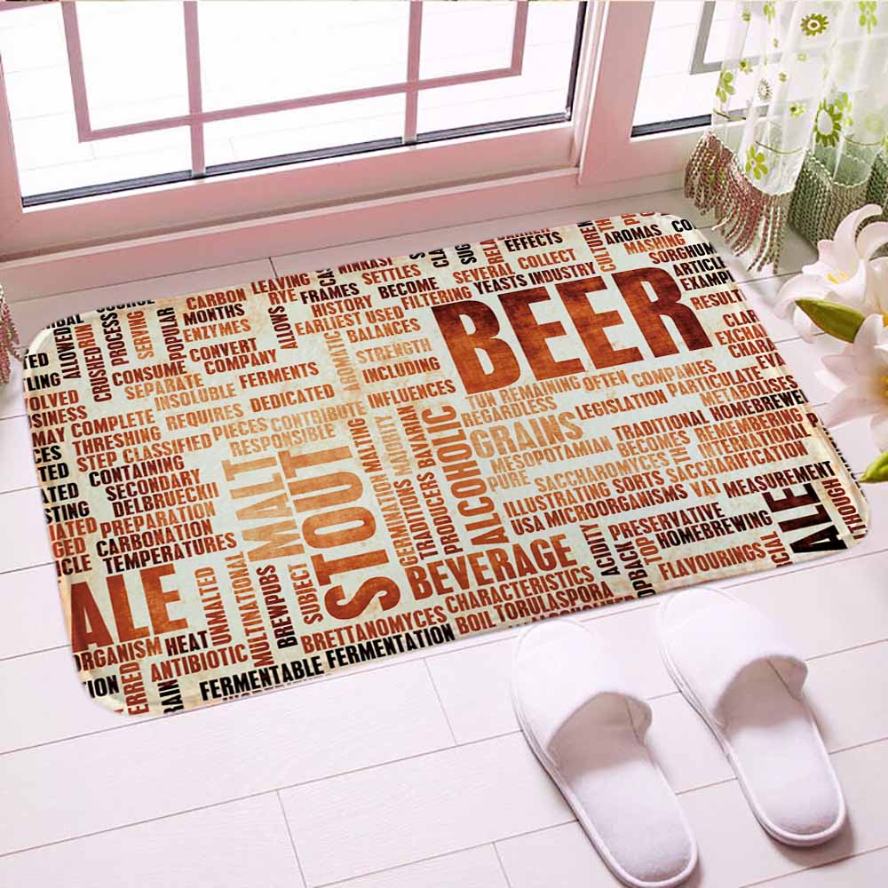 Goed Bier Deurmat Digital Print Traditianal Floor Keuken Mat Tapijt Zacht Badkamer Indor Matten Goede Voor Home Decor: 3 / 450mmx750mm