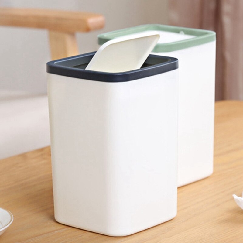 Waste Bin Small Trash Can Mini Desktop Ashcan Tabletop Trashbox For Desk Car Trash Bin