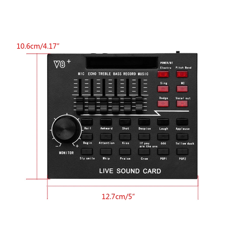 Collegare con Smartphone Console di missaggio scheda audio Mixer esterno USB 101A
