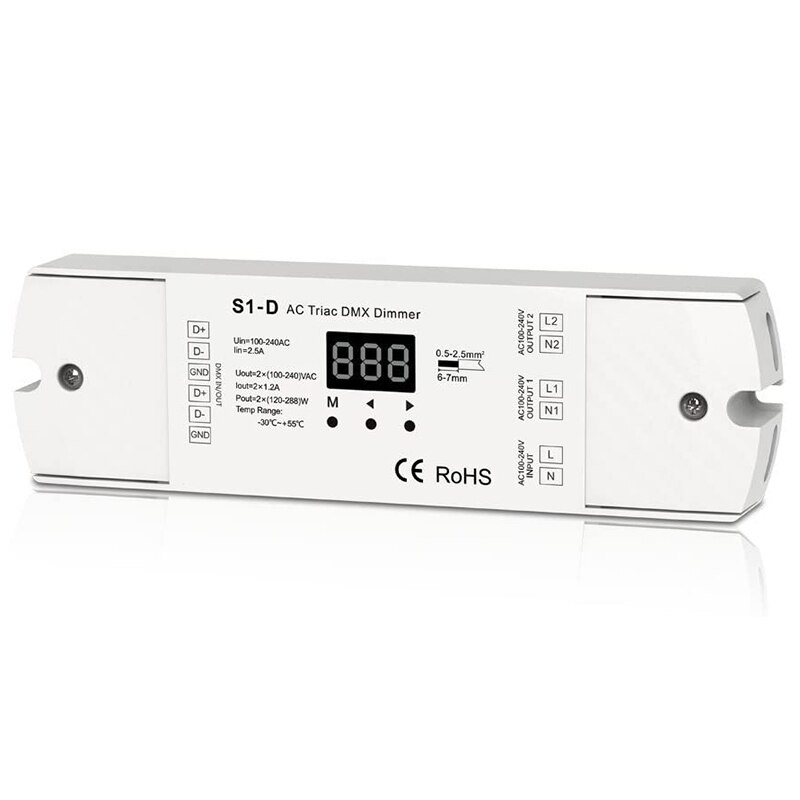 Ac Triac Dmx Dimmer 2 Channel Output 2 Channel Dimmer Triac Dimmable Andmosfet Dimmable Dmx512: Default Title