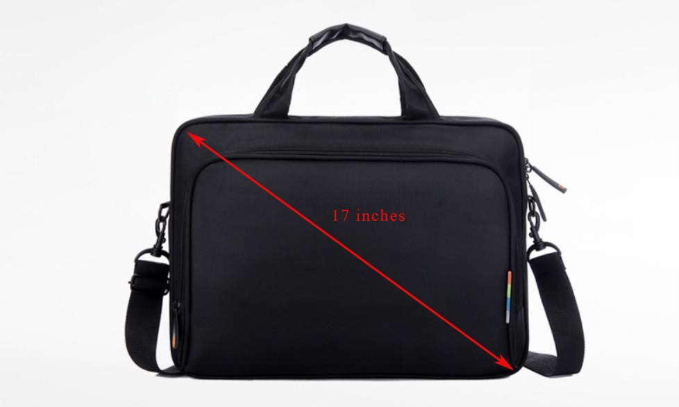 14-Inch, 15 Inch, 17-Inch Laptop Handtas, slijtvast Scheurbestendig Oxford Doek Aktetas Tablet Tassen, Schoudertas.: 17 inches