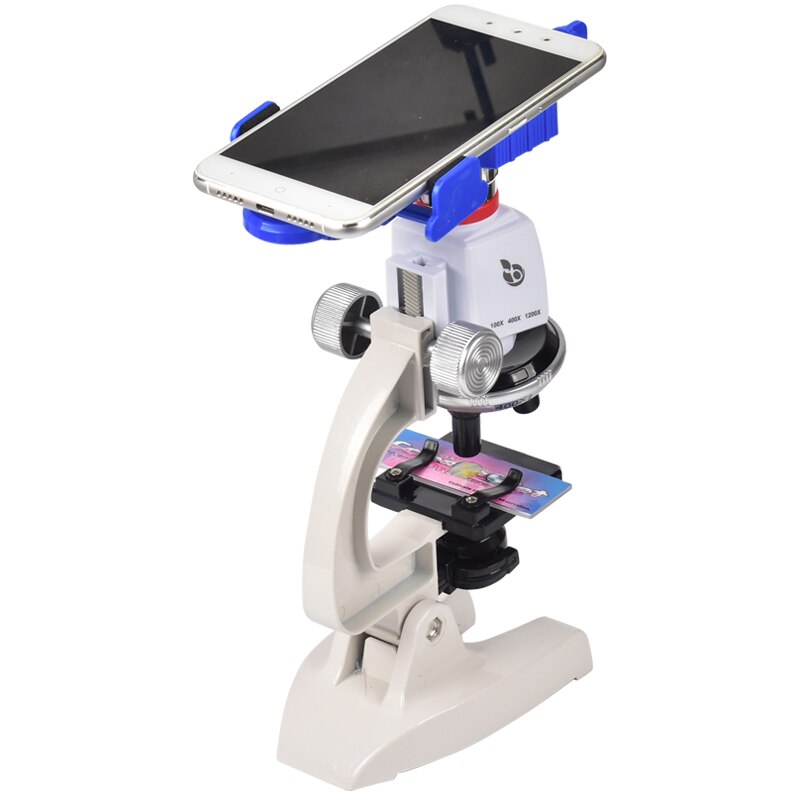 1200X Alloy Monocular Biological Microscope Set Home School Science Educational For Kids Child Student Lab Optical Instruments: Only Microscope