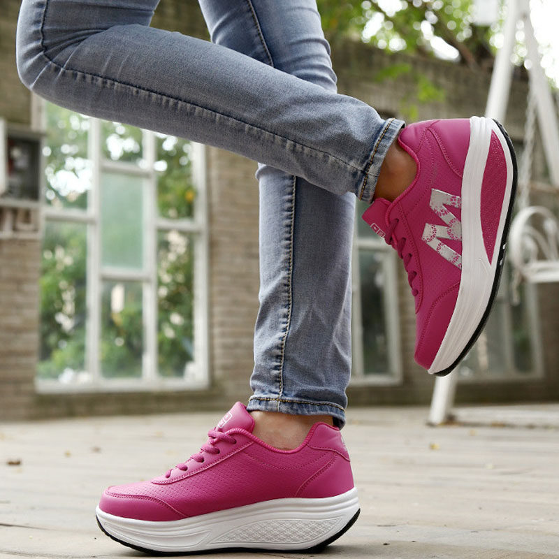 Vtota wedges sneakers kvinder åndbare walking sko platform casual dame sneakers chunky sneakers kvinder designere