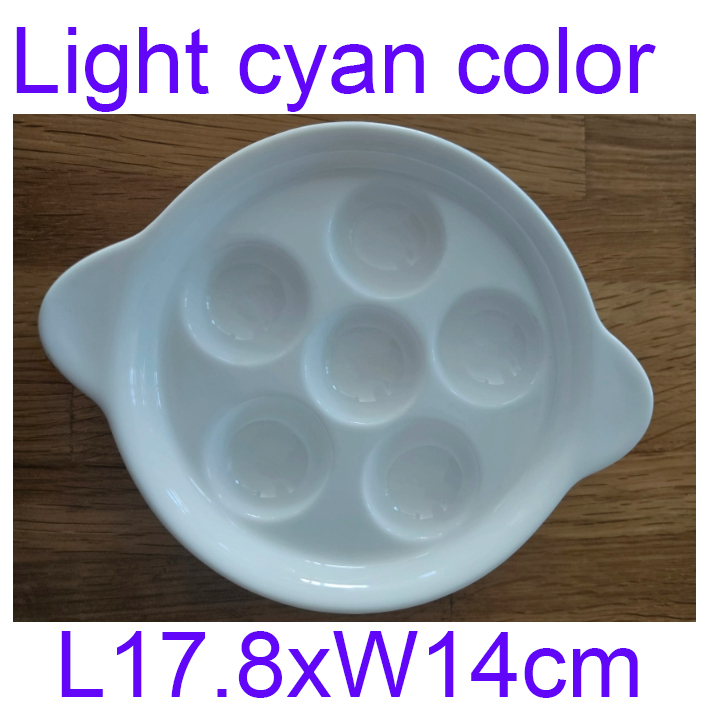6 caves Passover Seder Plate, Ceramic Porcelain Dishes, Easter Egg Plate, Pesach tableware: Red