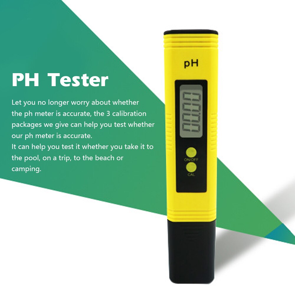 Digital PH Meter Pen Tester Water Monitor Tester PH Meter PH Measurement Digital Display for Aquarium Pool Water Monitor