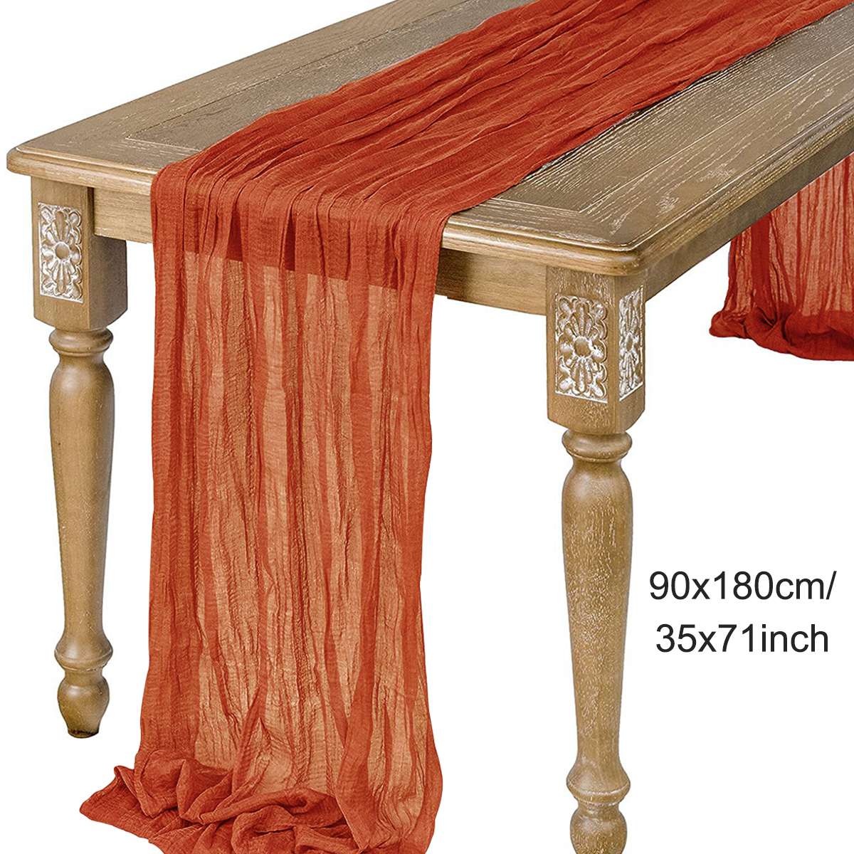 Camino de mesa de gasa semitransparente, tela de queso salvia, ajuste de mesa, comedor, de boda Vintage, banquetes de Navidad, Arcos, decoración de pasteles