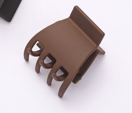 Horquillas acrílicas geométricas pequeñas que combinan con todo para mujer y niña, pasadores para el pelo, accesorios para el cabello, 2022: Chocolate