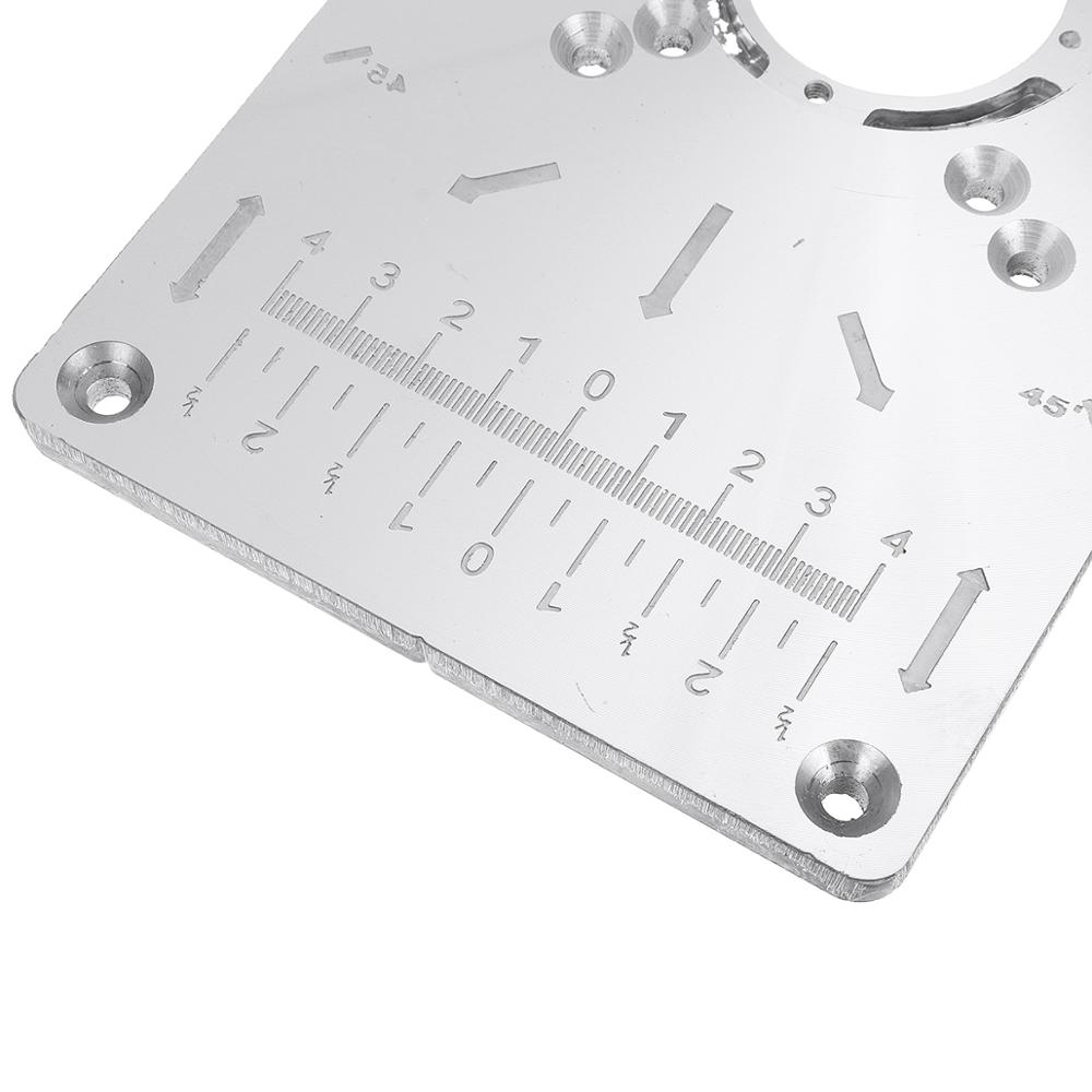 235x120x8mm Trimming Machine Flip Panel Woodworking Router Table Insert Plate for Makita RT0700c