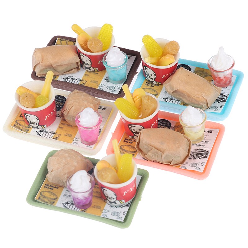 1/12 Scale Miniature Dollhouse Hamburger Coke Cup ... – Grandado