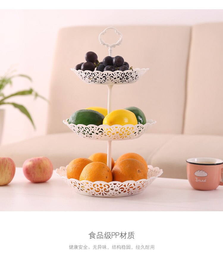 Keuken dessert klassiek servies dessert drielaags schaal holle afneembare schaal